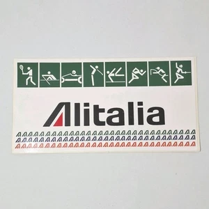 Alitalia Adesivo Vintage Sponsor Olimpiadi Anni 80 Adesivo 17x9 Cm - Picture 1 of 4