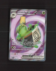 Sinistcha ex 189/167 Twilight Masquerade Full Art Ultra Rare Pokemon Karte NM - Bild 1 von 10