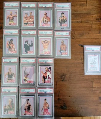 🔥15/21 PSA 8 HULK HOGAN SET 1989 WWF Market Scene Wrestling S.2 MSL Mr. Perfect - Image 1 of 4