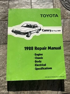 TOYOTA CAMRY ALL-TRAC 4WD WERKSTATTHANDBUCH ORIGINAL 1988 - Bild 1 von 1