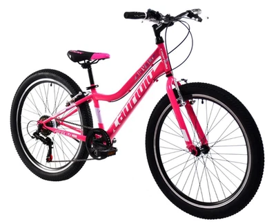 breluxx® 24 Zoll Mountainbike Capriolo Diavolo Sport , Shimano 6 G - pink weiss - Bild 1 von 4