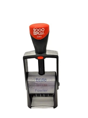 Vintage Personalized Stamper Eddie Fowler Office Antiques - Image 1 of 4