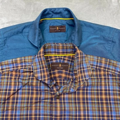 Lot of 2 Robert Talbott Tailored Mens Long Sleeve Button Down Shirts Sz M Preppy - Image 1 of 4