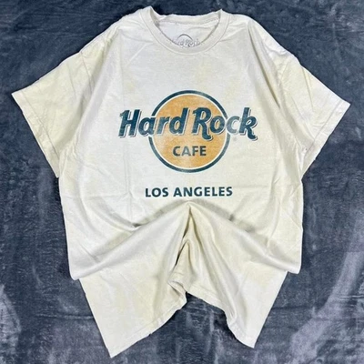 Y2K Hard Rock Cafe Los Angeles White Graphic T-Shirt - size small - Image 1 of 4