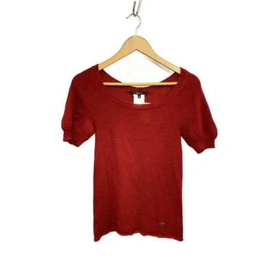 Usato GUCCI◆Maglione in maglia (sottile)/XS/cashmere/ROSSO/plain - Immagine 1 di 4