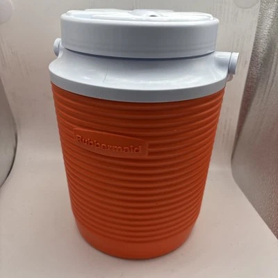 Rubbermaid 1 galón 4 cuartos 156A jarra de agua enfriador de bebidas naranja Foto 1 de 4