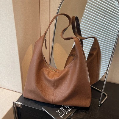Urban Solid Color Pu Tote Bag With Large Capacity For Daily Use And Fashion - image 1 of 4