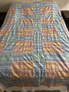 Vintage handgefertigtes unvollendetes 84”x84” Nachlass Quilt Top #2 1C - Bild 1 von 5