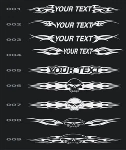 Fits Chevy Corvette custom flames windshield decal LT1 LT4 LS1 C4 C5 C6 C7 C8 - Picture 1 of 3