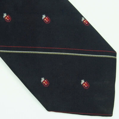 Wembley 男式领带聚酯纤维海军蓝红色条纹 56 英寸 x 3 — 第 1/4 张图片