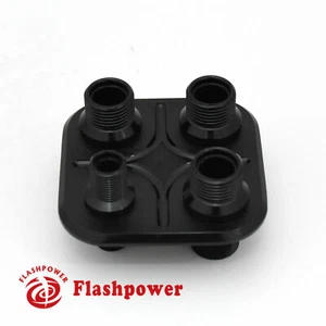 4-Port Billet Aluminum Firewall Heater & A/C Bulkhead Combo Hot Rod - Bild 1 von 3