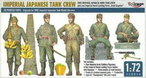 Mirage 1/72 (20mm) Tripulación De Tanque Del Ejército Japonés De La WWII - Picture 1 of 1