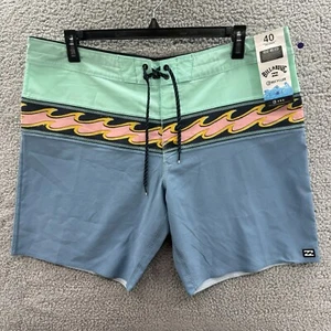 Pantalones cortos de natación Billabong Momentum Pro para hombre azul onda talla 40 nuevos con etiquetas - Imagen 1 de 17