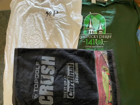 NWT’s Kentucky Derby 141…Preakness 144 And Louisville Top Golf Towel Xl And XXl Cover