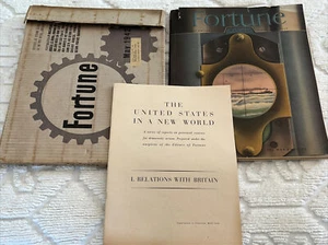 Fortune Magazine mit Briefkasten & Beilage ""Beziehungen zu Großbritannien"" Mai 1942 - Bild 1 von 15