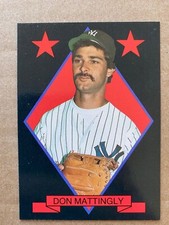 DON MATTINGLY Oddball - Series 1 #10 - Black Background w/ 2 Red Stars YANKEES