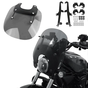Parabrisas con Soporte Parabrisas Compatible con Harley Nightster RH975 2022-2024 - Imagen 1 de 10