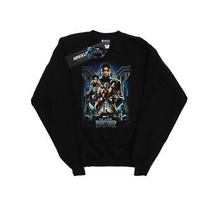 Marvel Girls Black Panther Movie Poster Sweatshirt (BI9876)