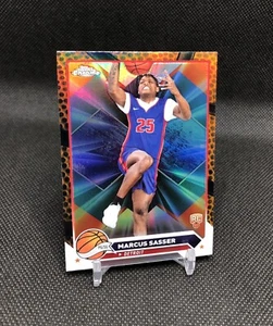 2023-24 Topps Chrome Marcus Sasser ORANGE BASKETBALL REFRACTOR SP RC No. 140 π - Picture 1 of 20