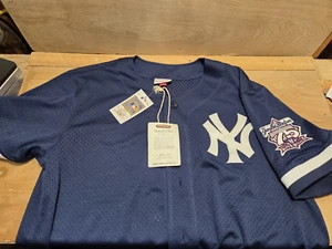 NUEVA Camiseta Azul Mitchell & Ness New York Yankees Stadium 75 Aniversario ● XLT - Imagen 1 de 12