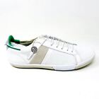 Plae Mulberry White Green Mens Full Grain Leather Casual Sneakers 552010 100