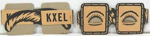 2 pares de gafas de Halloween publicitarias de radio KXEL (Cedar Rapids Iowa) c1940-50 años - Imagen 1 de 2