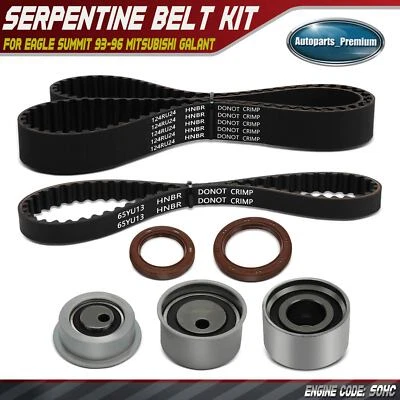 7x Kit de correa de distribución para Eagle Summit 1993-1996 Mitsubishi Galant Expo LRV L4 2,4 L Foto 1 de 4