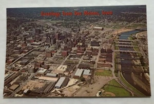 Greetings From Des Moines, Iowa. Postcard (U1) - Picture 1 of 2