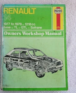 Renault 14 Haynes Workshop Manual - Picture 1 of 16