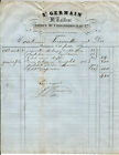 Bordeaux (33),3 Factures 1869,70,71, St Germain,tailleur.Cours de L'Intendance.