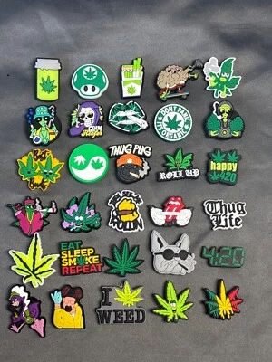 MCSTORE Fridge magnets board magnets dope weed 420 rasta marry jane leafs adults regej