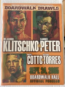 Wladimir Klitschko vs Samuel Peter Boxing Program (2005) Boardwalk Hall, AC  - Picture 1 of 1
