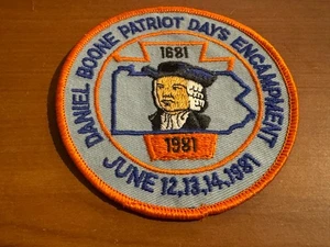 BSA, 1981 Daniel Boone Patriot Days toppa accampamento, Hawk Mountain Council - Foto 1 di 1