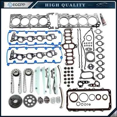 Kit de revisión de motor para 97-99 Ford Expedition F-150 E-150 4,6 L Kit de cadena de distribución Foto 1 de 4