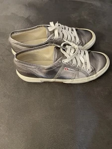 Superga Damen Sneaker, Gr.39, Silber - Bild 1 von 5