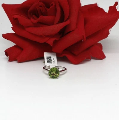 Sterling Silver NWT JTV Peridot Solitaire   Ring Size 10 4.5g CAT RESCUE - Image 1 of 2