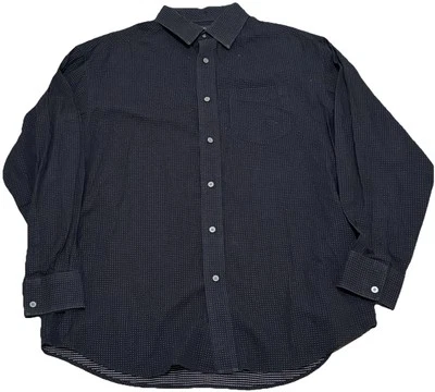 sean john mens Size Large dress shirt Black Vintage Y2K - Image 1 of 4