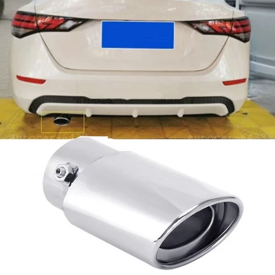 Chrome Stainless Steel Rear Exhaust Pipe Tail Muffler Tip For Nissan Sentra Foto 1 de 4