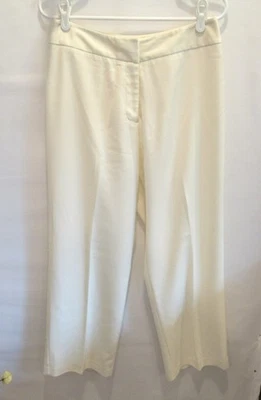 Investments Petites ivory high rise straight leg lined dress pants *Sz 10P* - Image 1 of 4