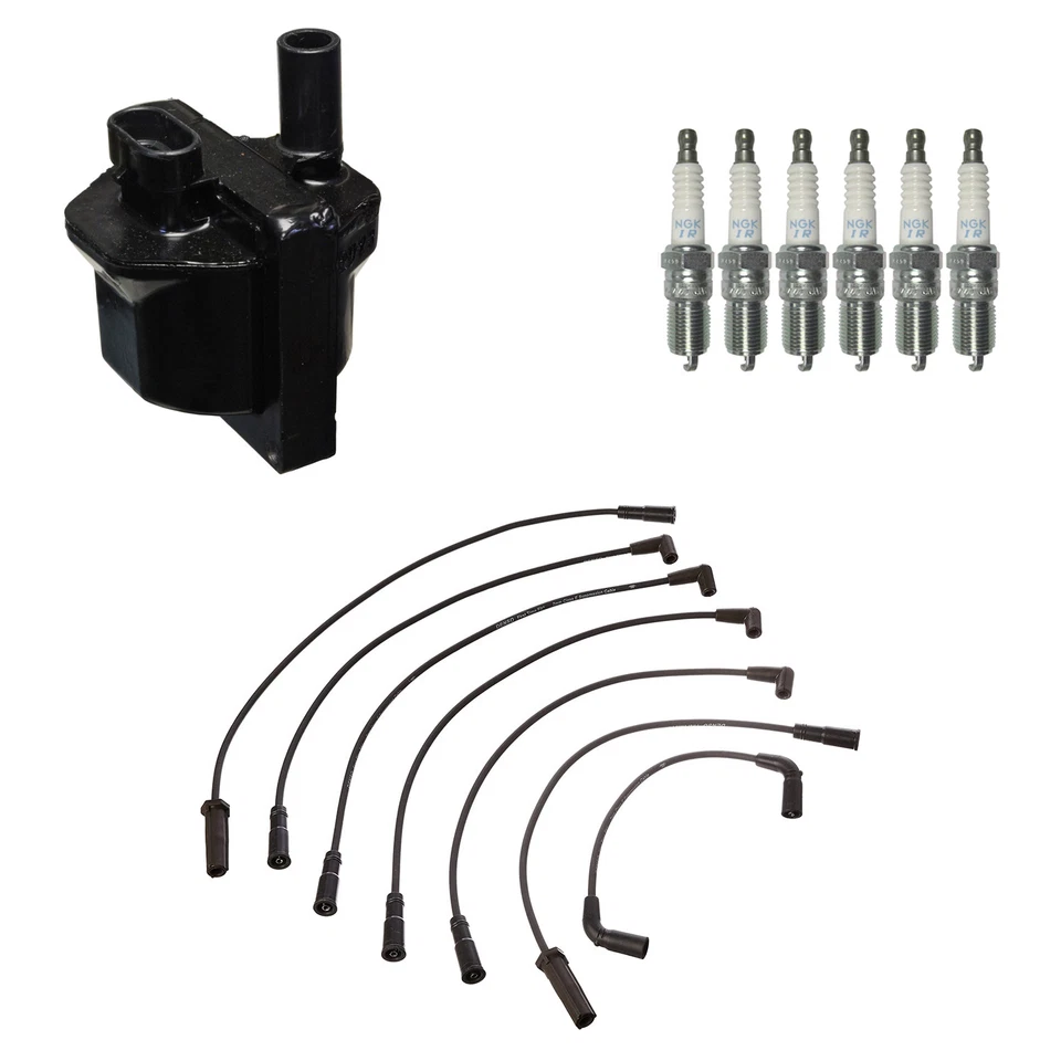 Kit de 6 bujías de iridio NGK cables de bobina de encendido Denso para C1500 K1500 V6 W OHV Foto 1 de 1