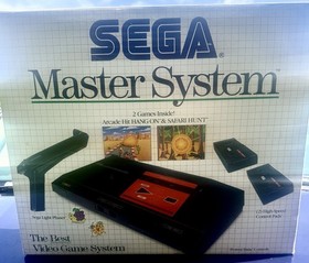 Sega Master System Console Complete In Box CIB - Tested & Works With 5 Games