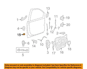 CHRYSLER OEM 08-20 CV Front Door Lock Hardware-Bumper 5020813AB - Picture 1 of 2
