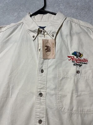 Camisa De Colección Nascar Reybestos Racing Para Hombre Oso Espalda Pitcrew Abotonada Grande Foto 1 de 4