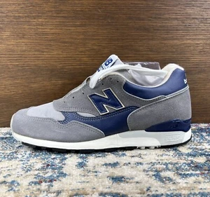 Vtg NEW BALANCE 495 White Blue Grey Athletic Shoe Men's Sz 8.5D USA Made NOS - Picture 1 of 19