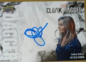 🔥💥2021 UD CLOAK & DAGGER ANDREA ROTH AUTO AUTOGRAPH MELISSA BOWEN D-AR👀💥🔥B