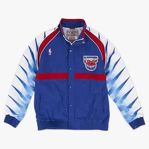 MENS MITCHELL & NESS NBA AUTHENTIC WARM UP JACKET NETS 93-94 - Picture 1 of 2