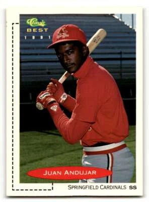 1991 Classic Best #80 Juan Andujar    Springfield Cardinals Baseball Ca ID:64358 - Image 1 of 2
