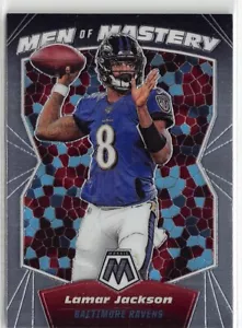 2020 Panini Mosaic Lamar Jackson Men of Mastery Inserto Baltimore Ravens #MM8 - Foto 1 di 2