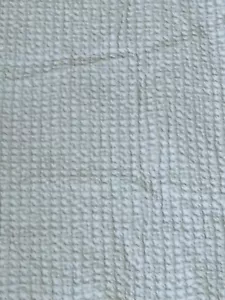 Vera Wang Luxury Pique King Waffle Weave King Comforter! French White! Stunning! - Picture 1 of 13