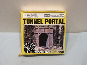 Portale tunnel singolo in legno Woodland Scenics #C1254 scala HO, lotto #2 - Foto 1 di 2